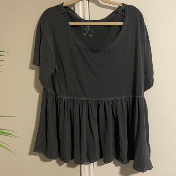 We The Free Tops - Grey Free People Shirt Size:M